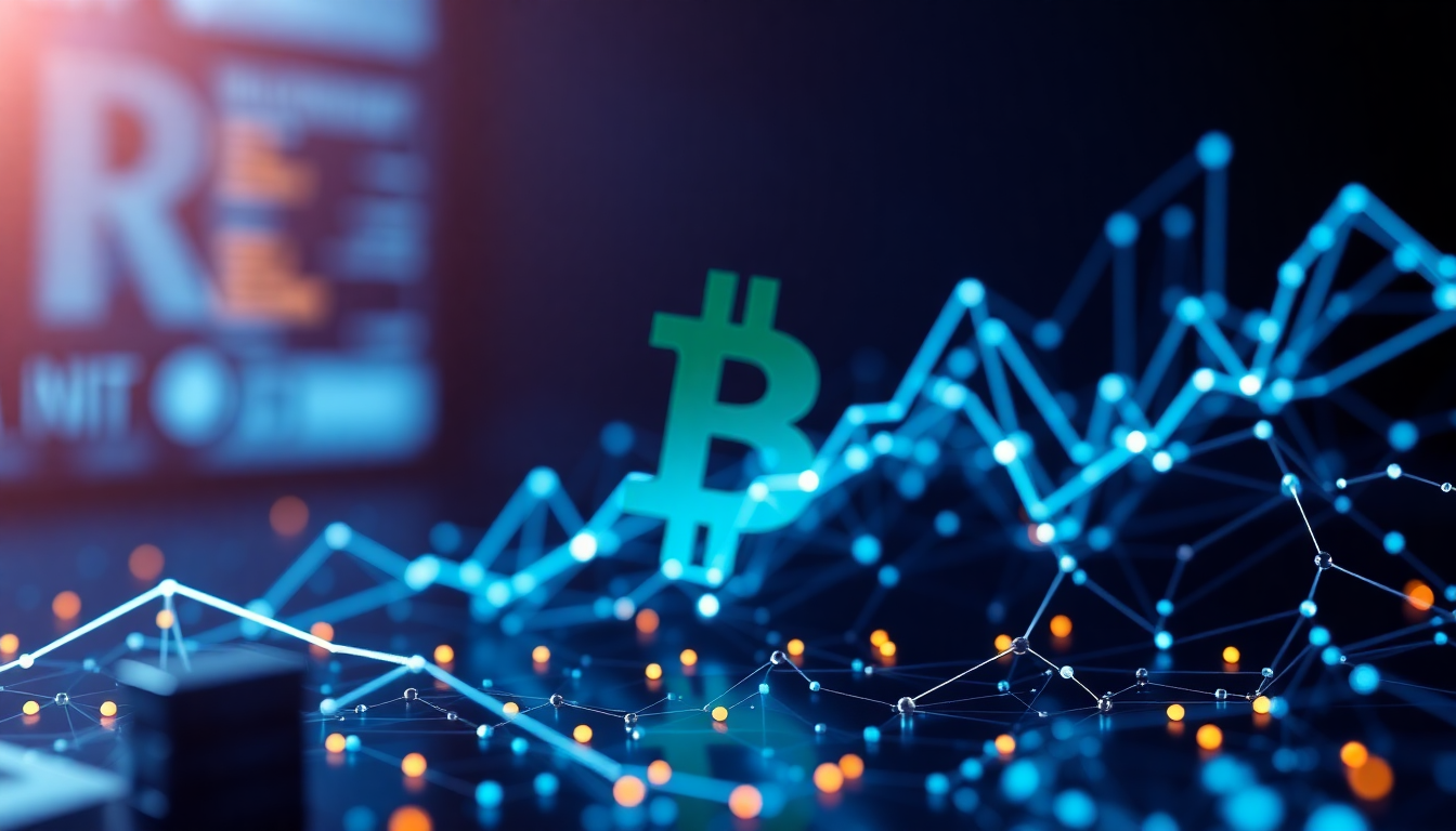 Professional illustration showing Blockchain technology